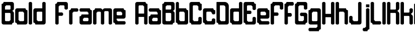 Bold Frame font