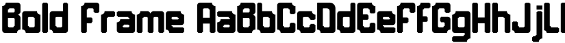 Bold Frame font