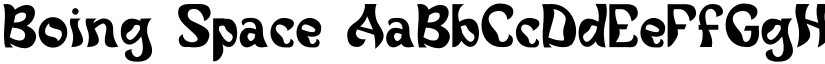 Boing Space font