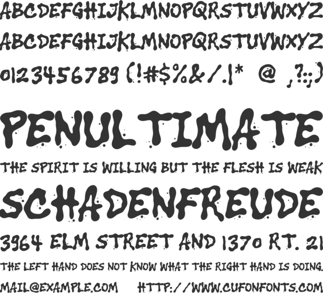 Blue Soak font preview