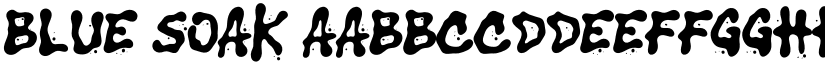 Blue Soak font