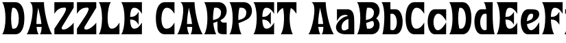 DAZZLE CARPET font