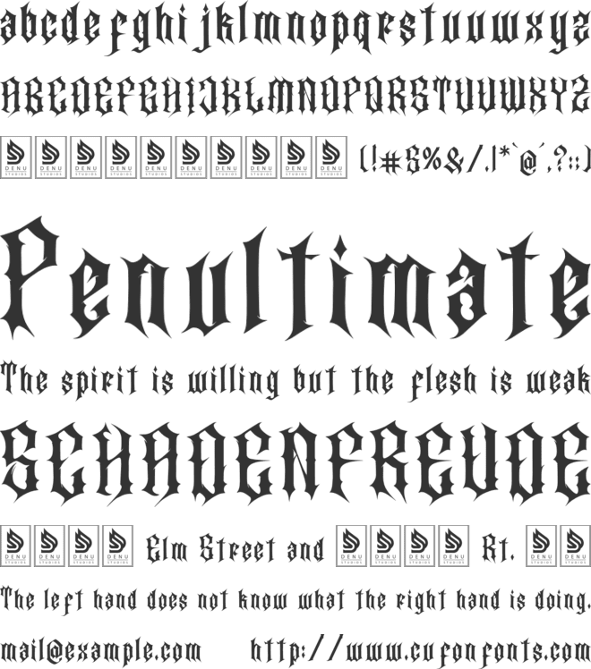 Crikthor font preview