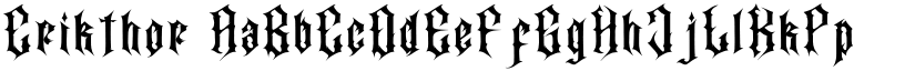 Crikthor font