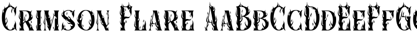 Crimson Flare font