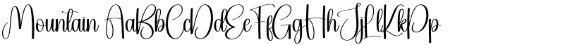 Mountain font