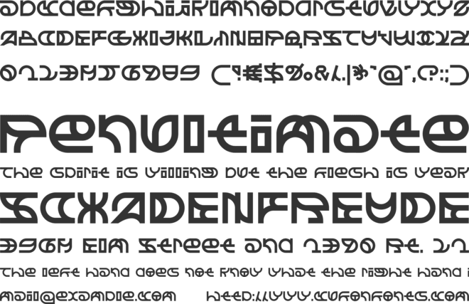 Milkn Oonja font preview