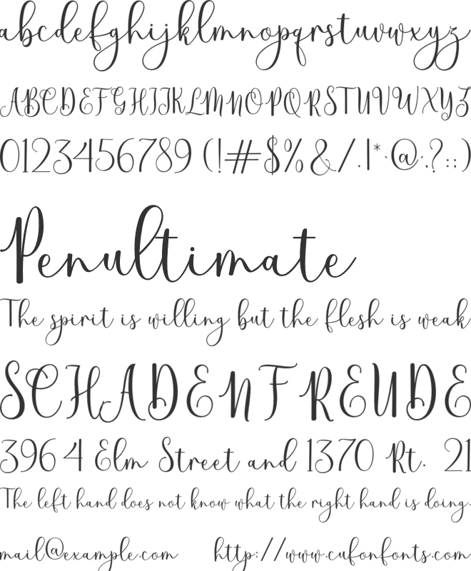Martila font preview