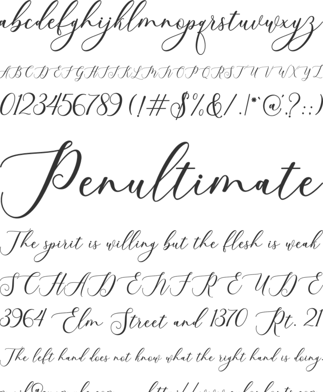 Charlie bethey font preview