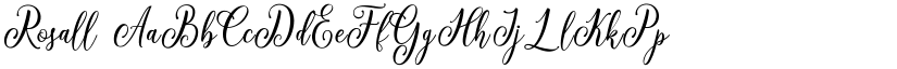 Rosall font
