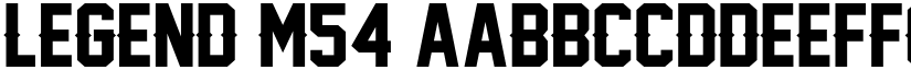 Legend M54 font
