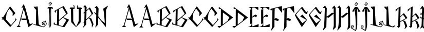 CALIBURN font
