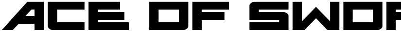 Ace of Swords Expanded font