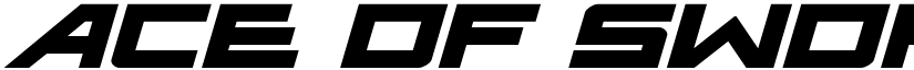 Ace of Swords Expanded Italic font