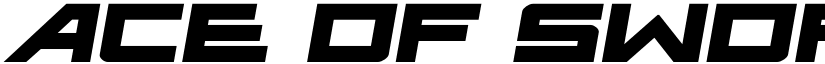 Ace of Swords Expanded Semi-It font