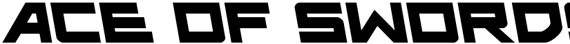 Ace of Swords Semi-Leftalic font