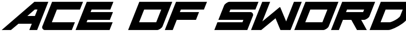 Ace of Swords Super-Italic font