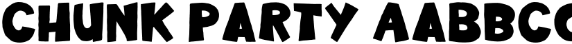 Chunk Party font