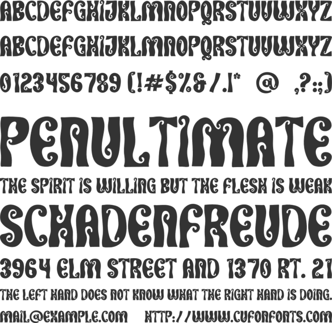 Chromafunk font preview