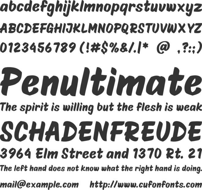 Caster Street font preview