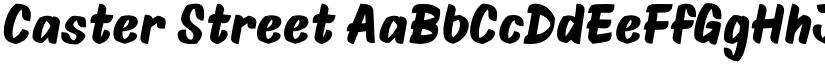 Caster Street font