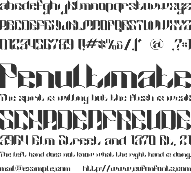 Cosmic Network font preview