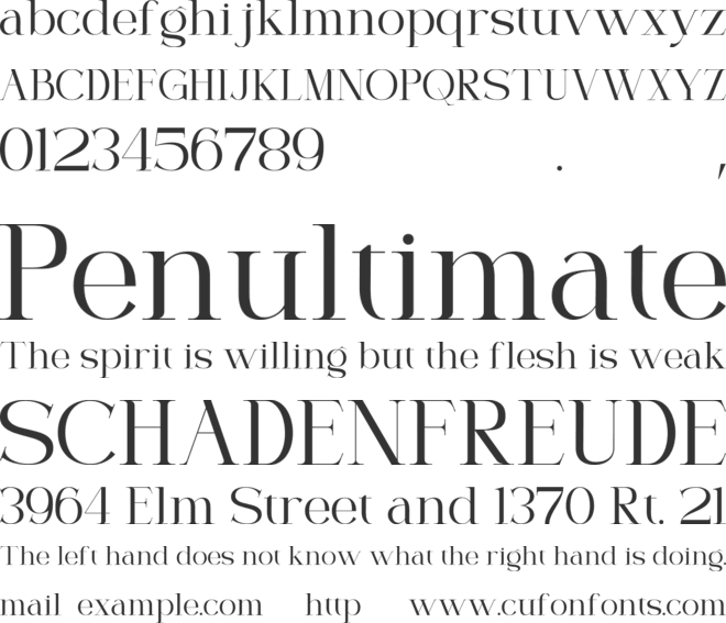 Morvielle font preview