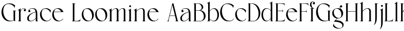 Grace Loomine font