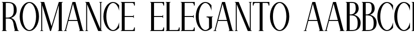 Romance Eleganto font download