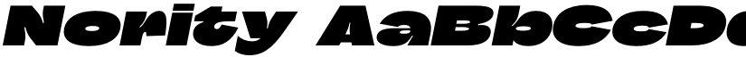 Nority font