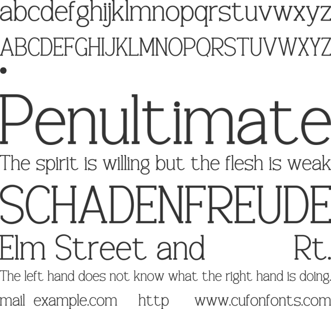 MAHISTEN font preview