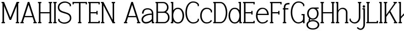 MAHISTEN font download