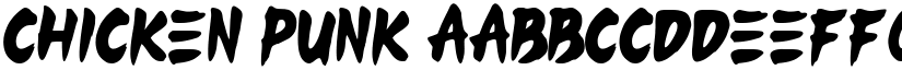 Chicken Punk font