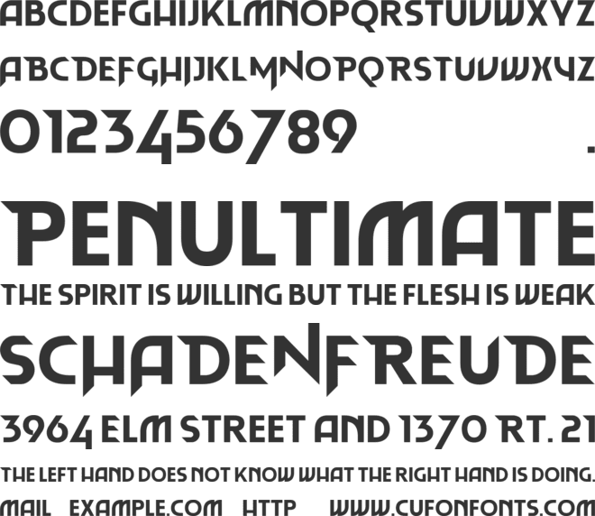 Blast Dragon font preview