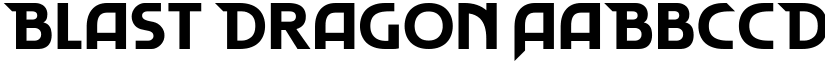 Blast Dragon font