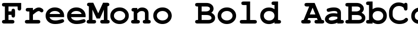FreeMono Bold font