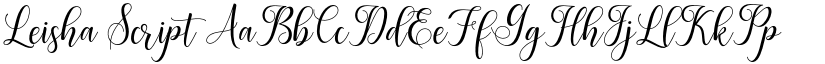 Leisha Script font