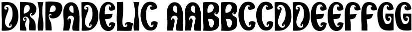 Dripadelic font