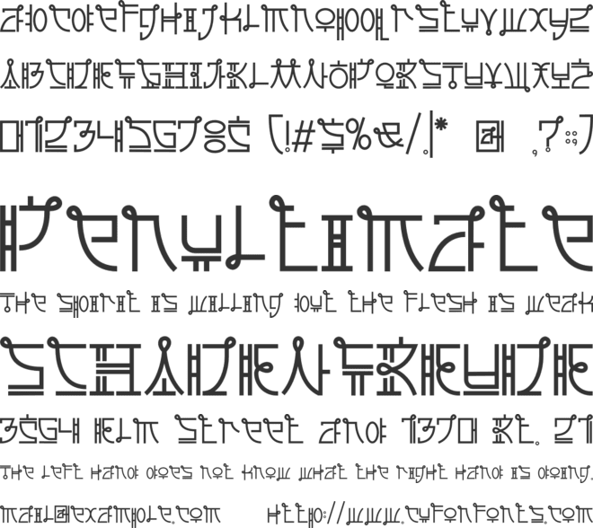 Drama Lines font preview