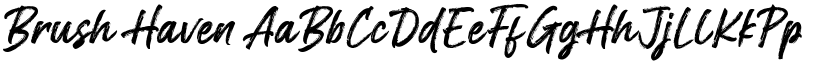 Brush Haven font download