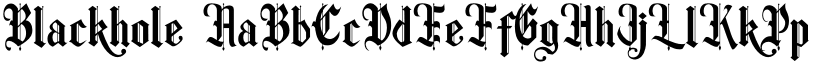 Blackhole font download