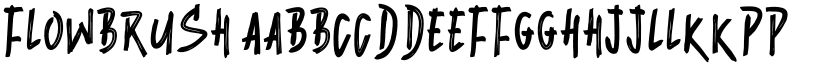 Flowbrush font