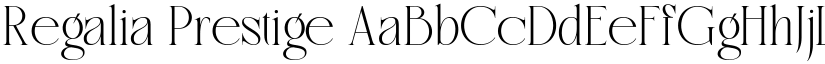 Regalia Prestige font download