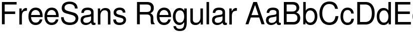 FreeSans Regular font