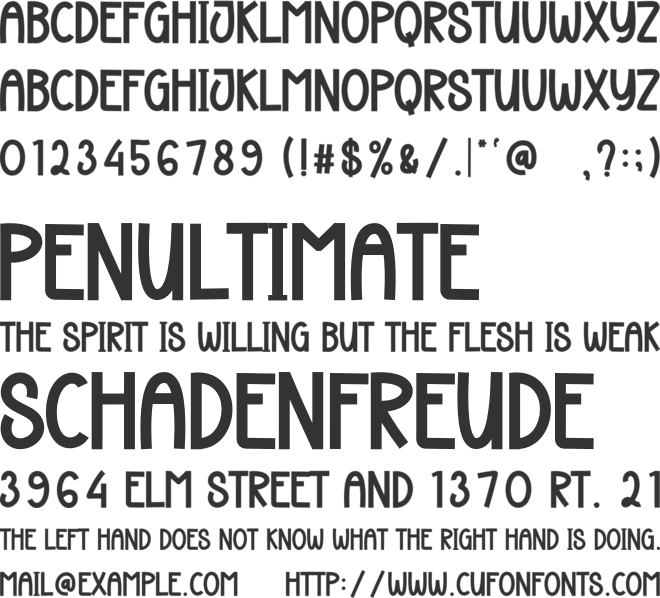 Happy Graduation font preview