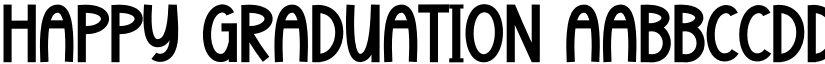 Happy Graduation font