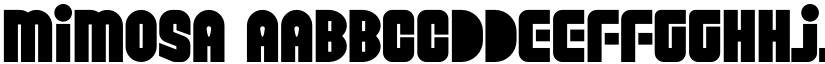 Mimosa font