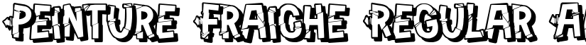 Peinture Fraiche font download