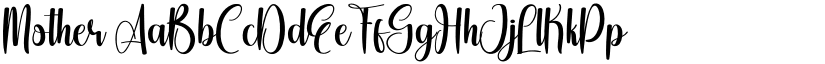 Mother font