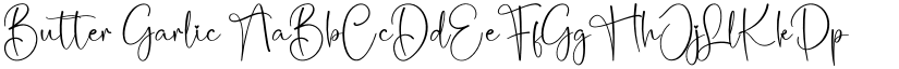 Butter Garlic font